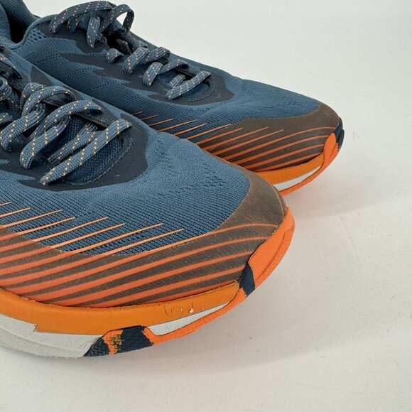 Hoka One One Shoes Mens 10.5 blue orange torrent 2 running sneakers walking - Picture 3 of 10